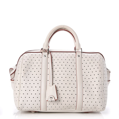 Louis Vuitton Veau Soie Calfskin Perforated SC Bag PM White 1 of 7