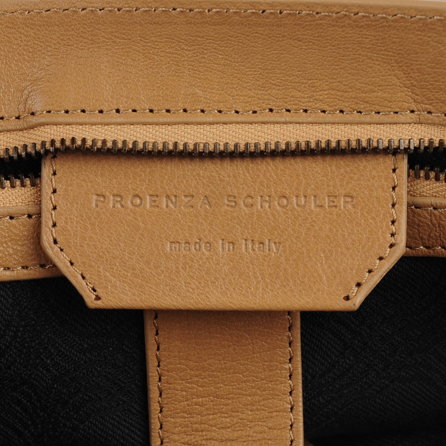 Lambskin PS1 Large Satchel Sahara
