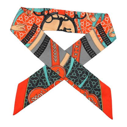Hermes Silk La Promenade Du Matin Twilly 1 of 6
