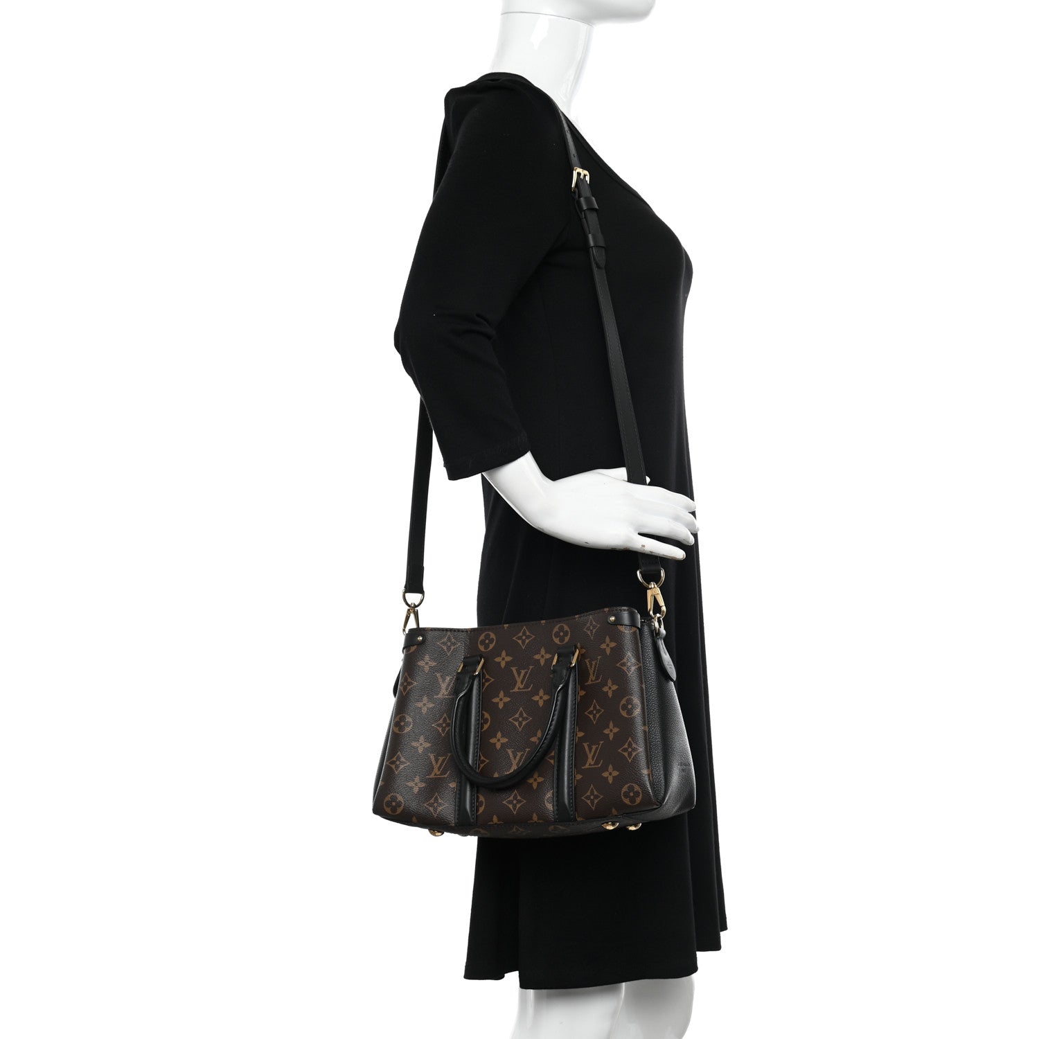 Louis Vuitton Monogram Soufflot BB Black 2 of 10