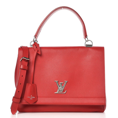 Louis Vuitton Soft Calfskin Lockme II Top Handle Rubis 1 of 10