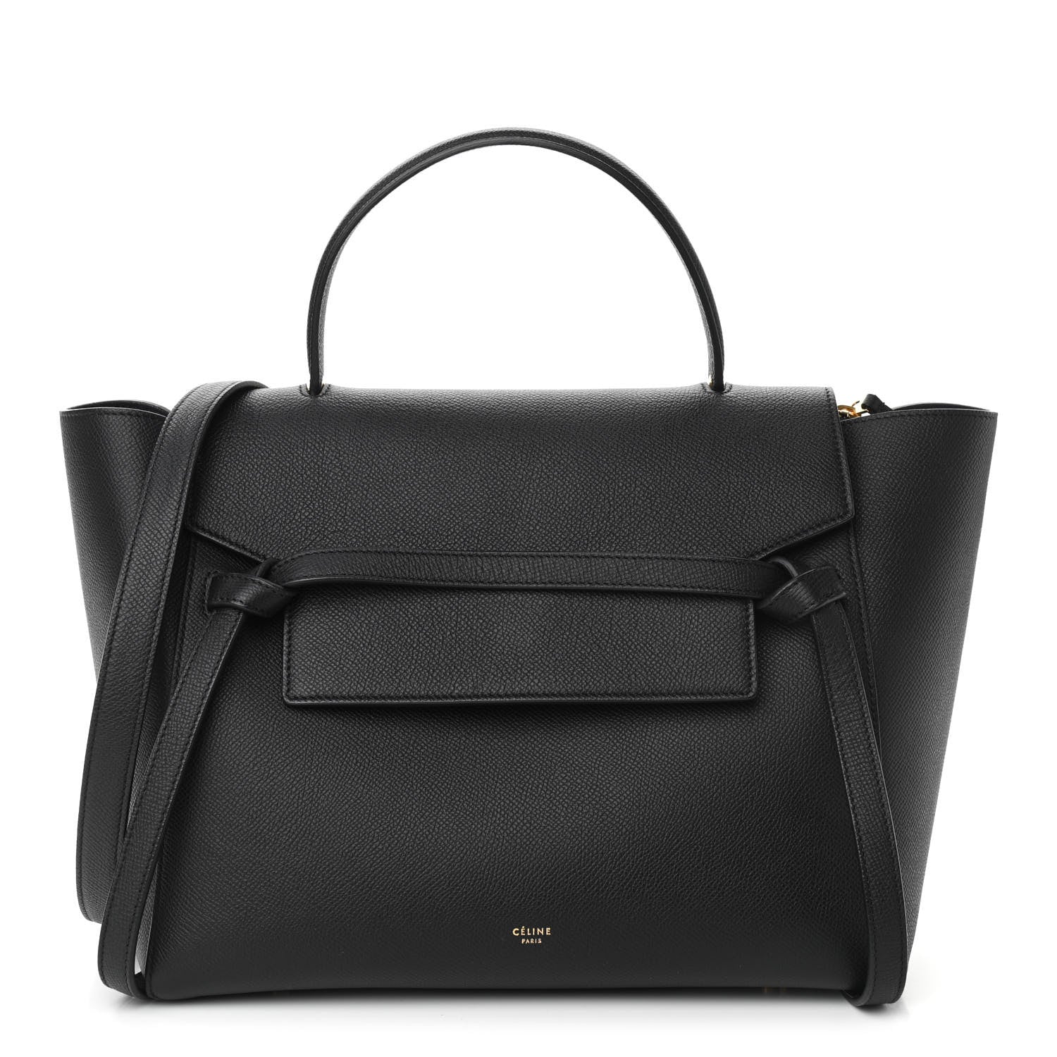 Celine Grained Calfskin Mini Belt Bag Black 1 of 11