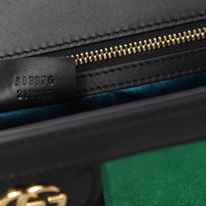 Gucci Suede Patent Web Medium Ophidia Chain Shoulder Bag New Shamarock Black 9 of 10