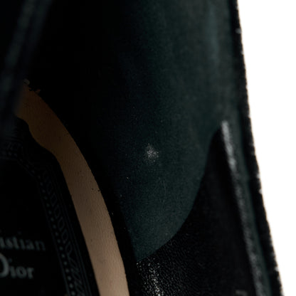Christian Dior Velvet Crystal Tresor 100 Pumps 42 Black 11 of 12