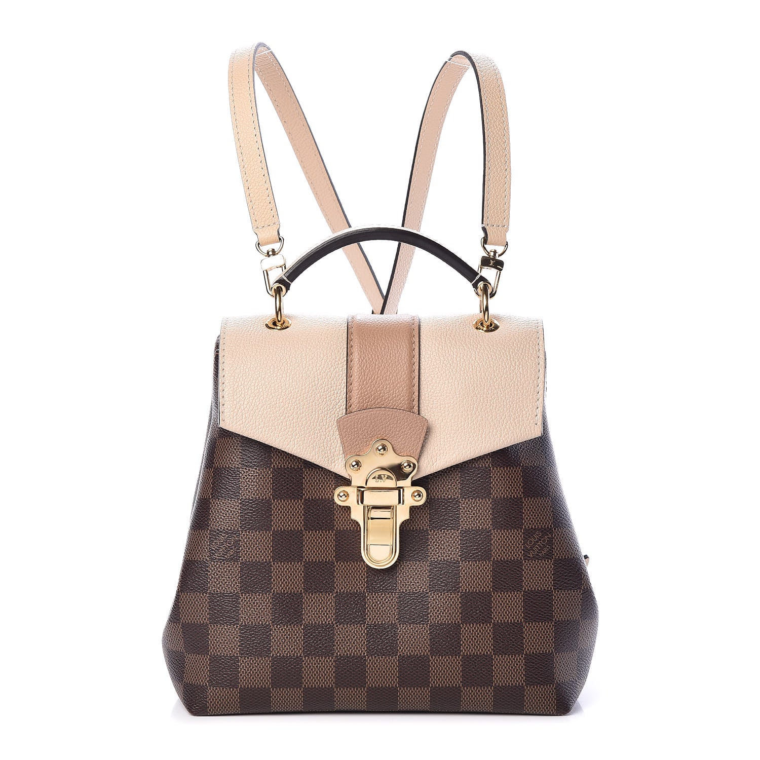 Louis Vuitton Damier Ebene Clapton Backpack Creme 1 of 9