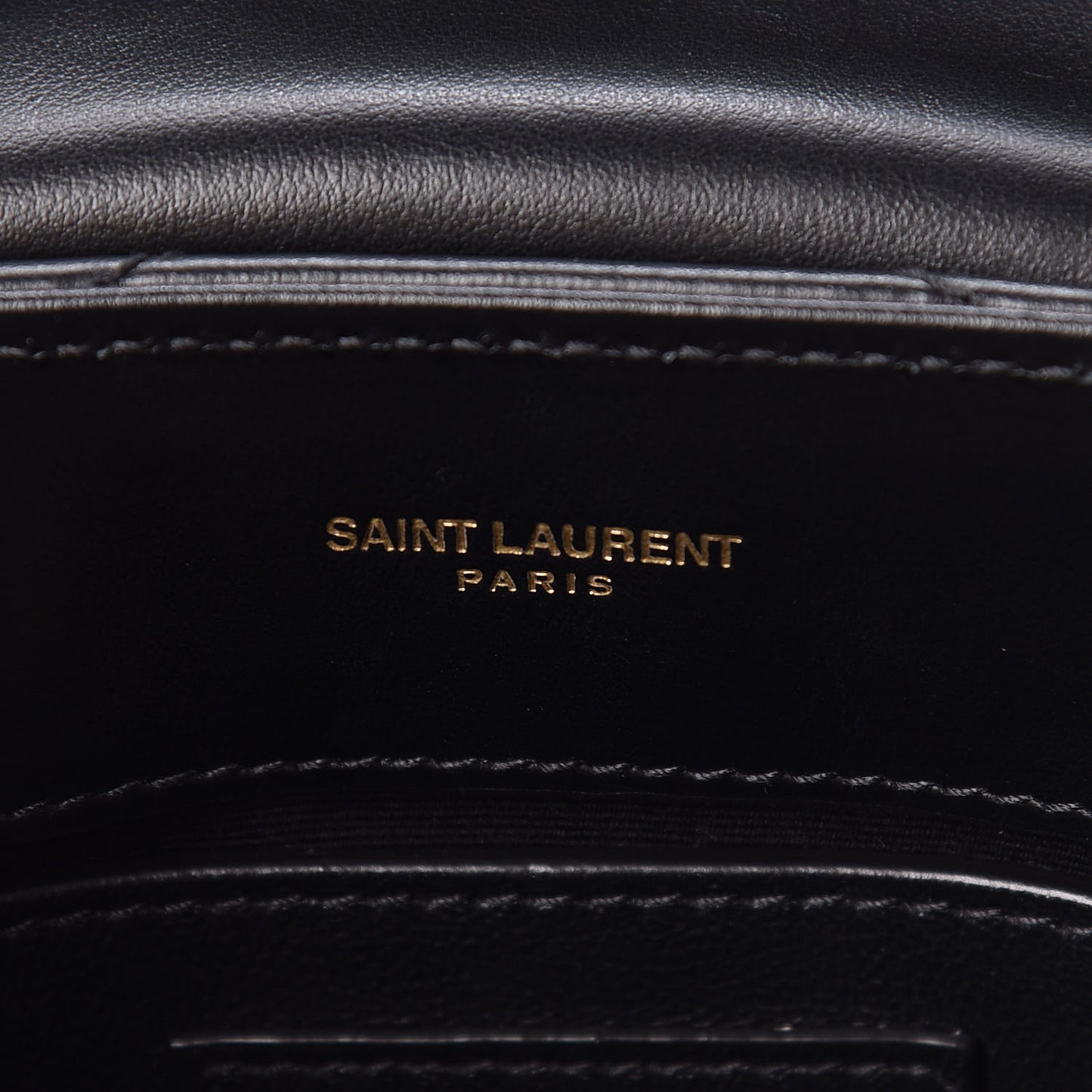 Calfskin Y Quilted Monogram Small Loulou Chain Satchel Black