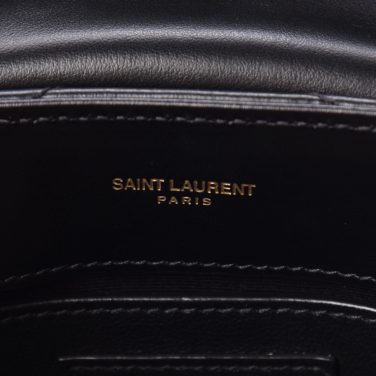 Saint Laurent Calfskin Y Quilted Monogram Small Loulou Chain Satchel Black 6 of 11