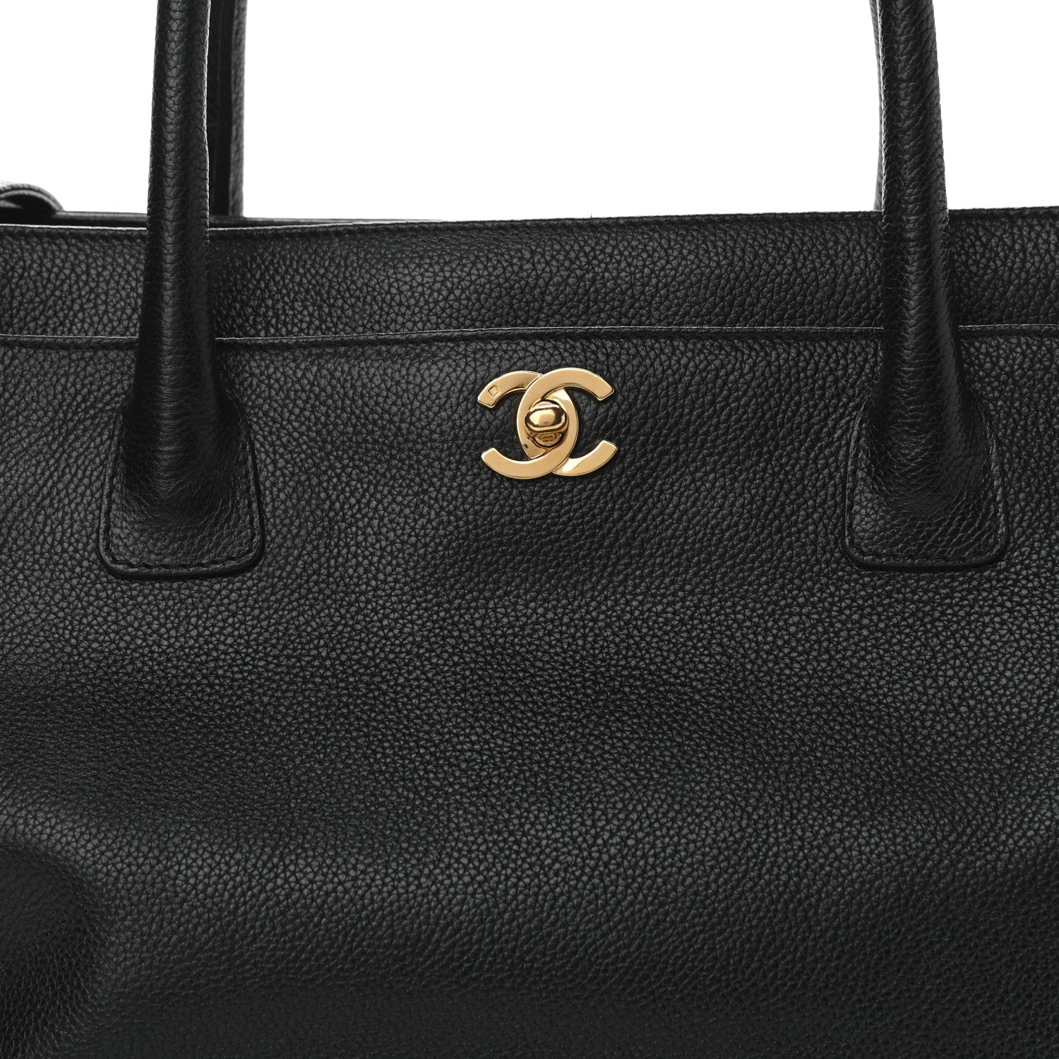 Chanel Calfskin Cerf Executive Shopper Tote Black 8 of 13