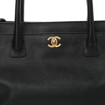 Chanel Calfskin Cerf Executive Shopper Tote Black 8 of 13