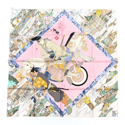 Hermes Silk Les Artisans D'Hermes Scarf 90 Pale Vert Amande 1 of 4