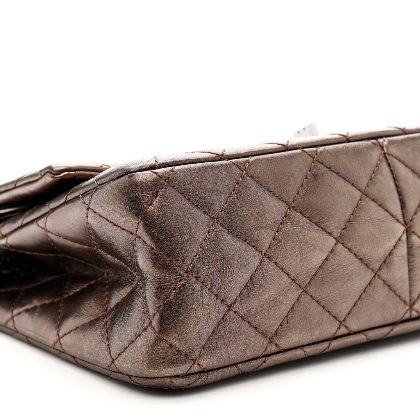Metallic Aged Calfskin Quilted 2.55 Reissue 226 Flap Bronze