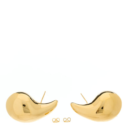 Bottega Veneta 18K Yellow Gold Sterling Silver Large Drop Earrings Gold 3 of 6