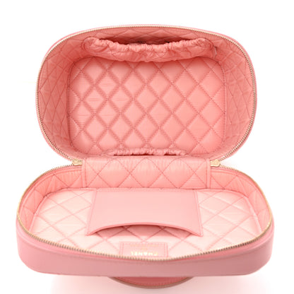Chanel Caviar Quilted Large Vanity Pouch Pink 6 of 9