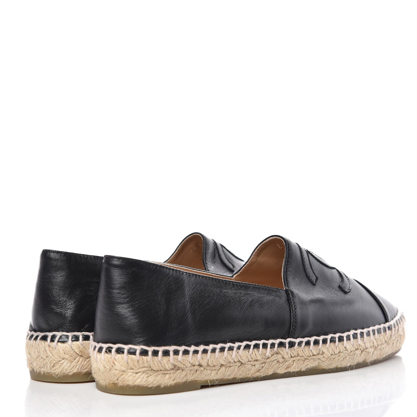 Lambskin CC Espadrilles 39 Black