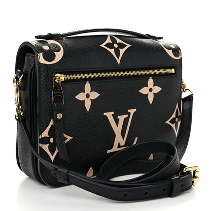 Louis Vuitton Empreinte Monogram Giant Pochette Metis Black Beige 3 of 10
