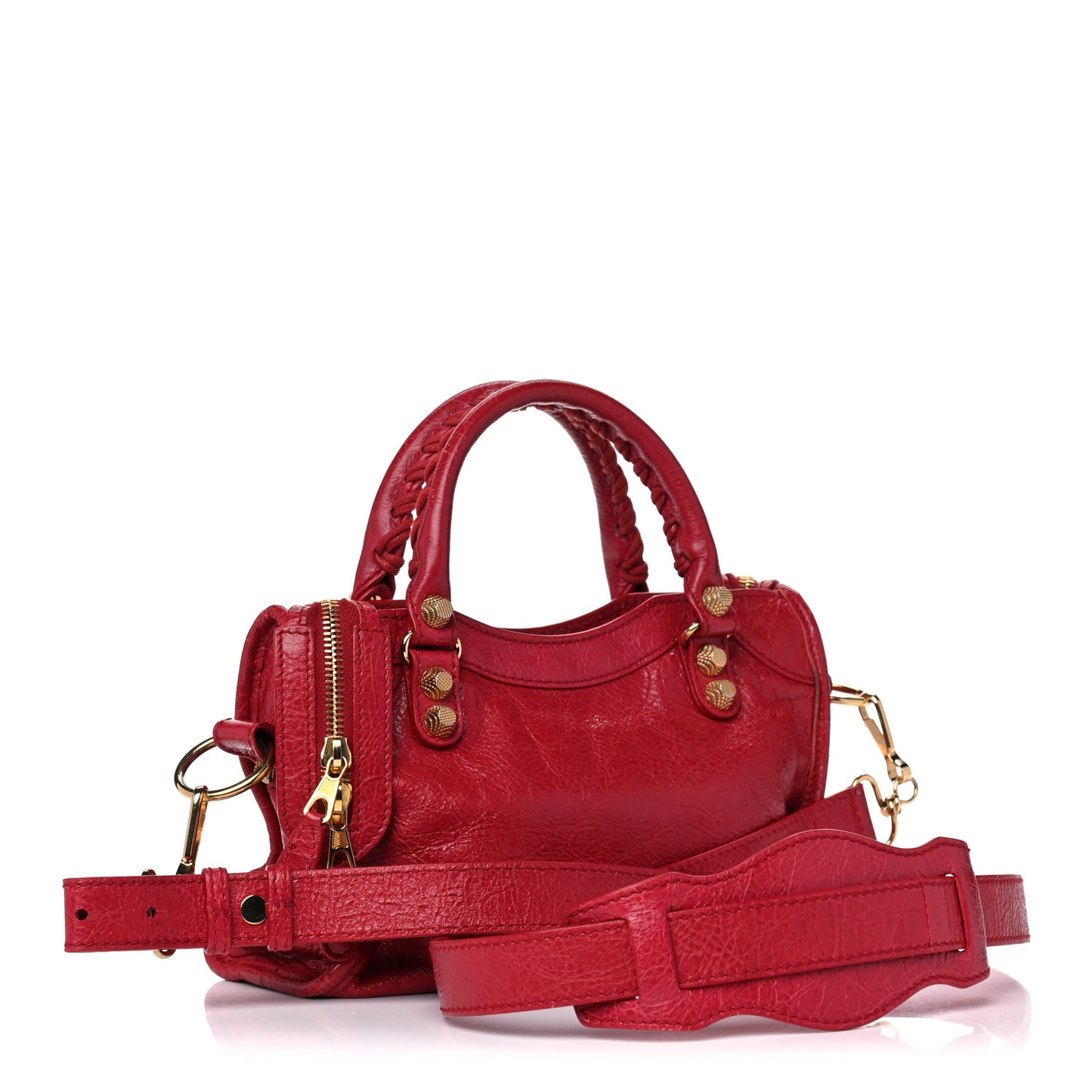Agneau Giant 12 Gold Hardware Mini City Rouge Sapphire