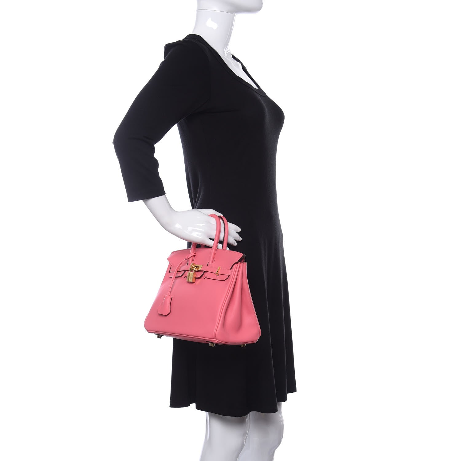Hermes Swift Birkin 25 Rose Azalee 2 of 11