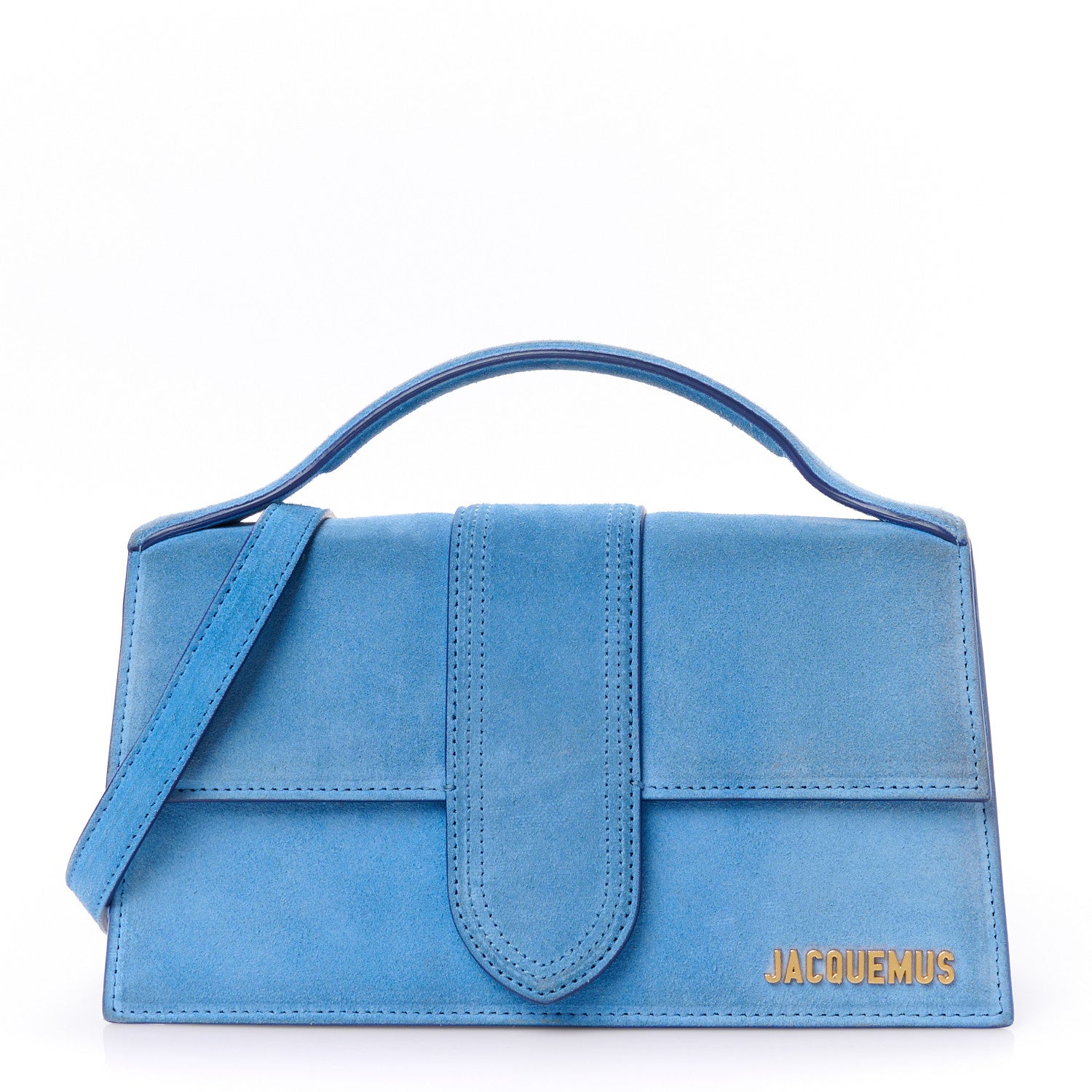 Jacquemus Nubuck Le Grand Bambino Blue 1760371 – FASHIONPHILE