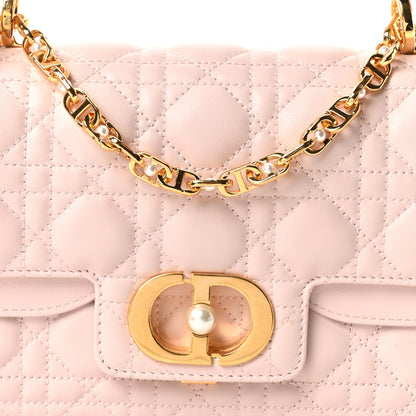 Christian Dior Lambskin Cannage Small Jolie Top Handle Bag Rose Poudre 7 of 10