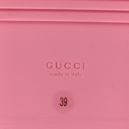 Gucci GG Supreme Monogram Granada Kid Angelina Platform 35mm Slingback Sandals 39 Cotton Candy Dark Cotton Candy Wild Rose 7 of 12