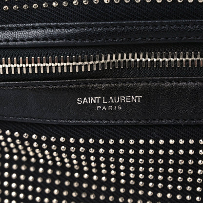 Saint Laurent Canvas City Studded Backpack Black 12 of 15