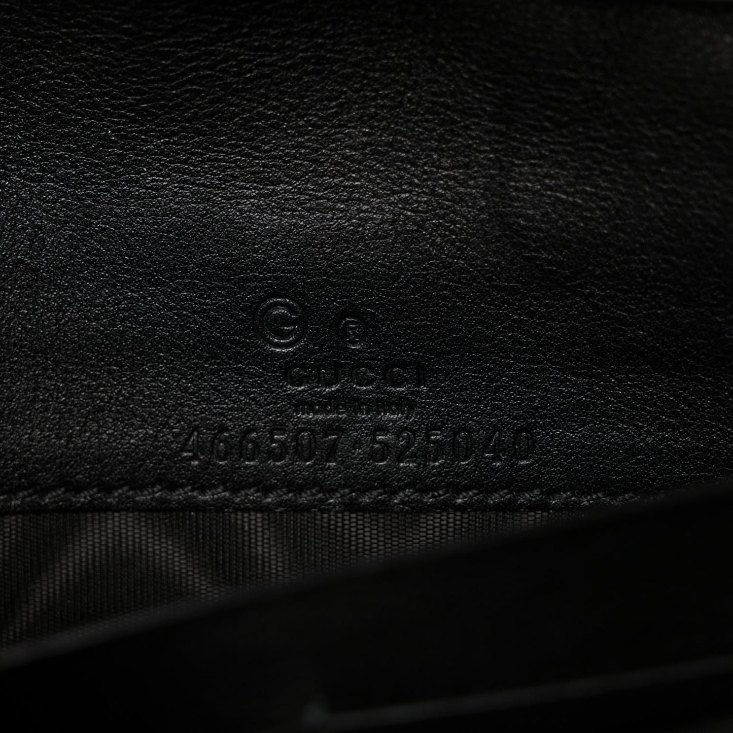 Microguccissima Crossbody Wallet Black
