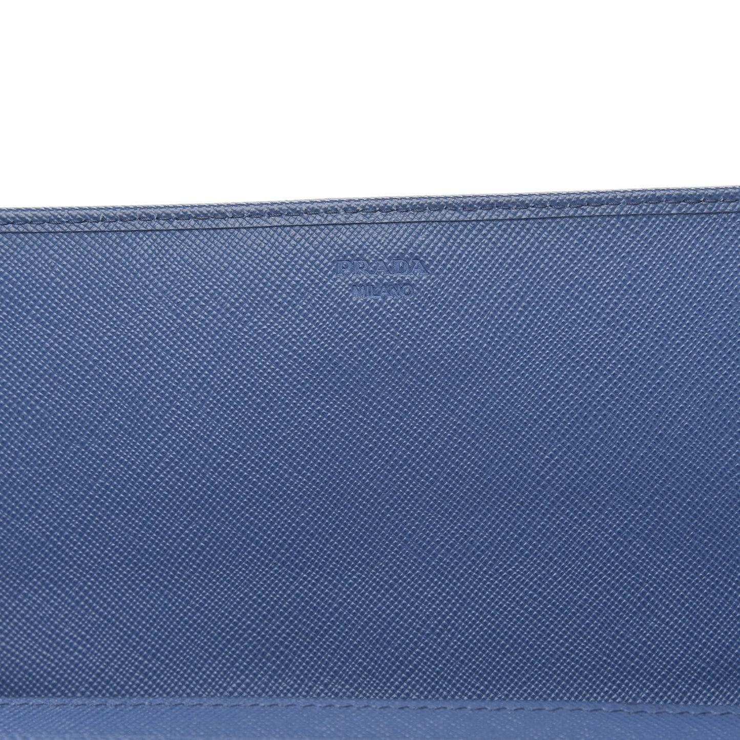Saffiano Metal Oro Chain Wallet Cobalto