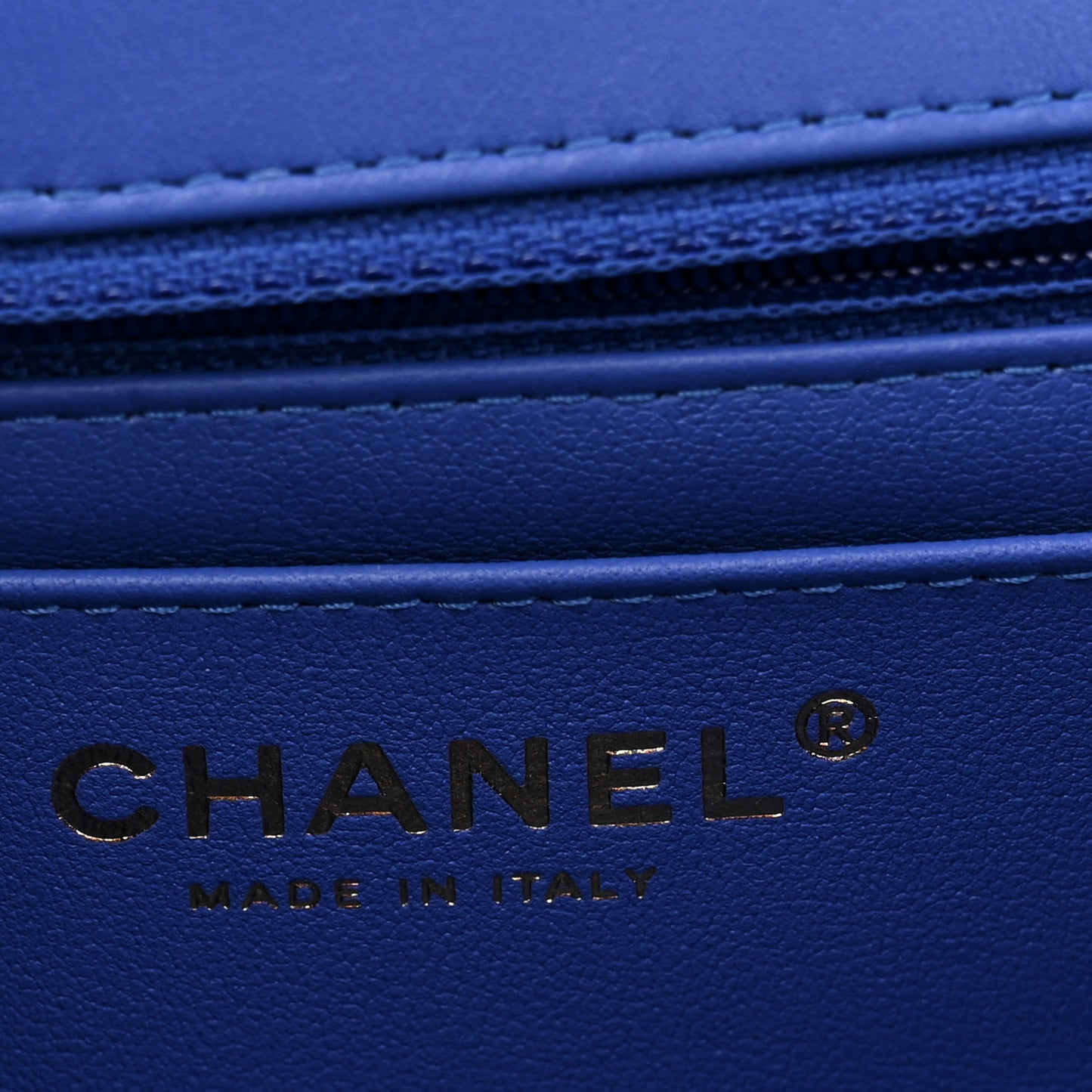Lambskin Quilted Mini Hollywood Charms Rectangular Flap Blue