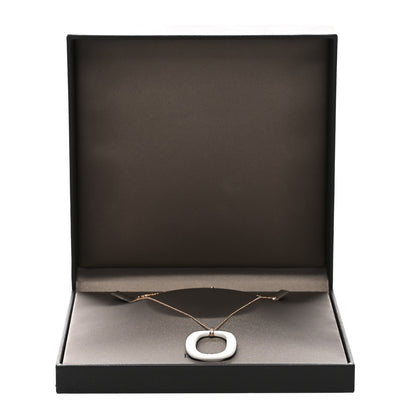 Damiani 18K Pink Gold Diamond White Agate D.Lace Pendant Necklace White 5 of 5