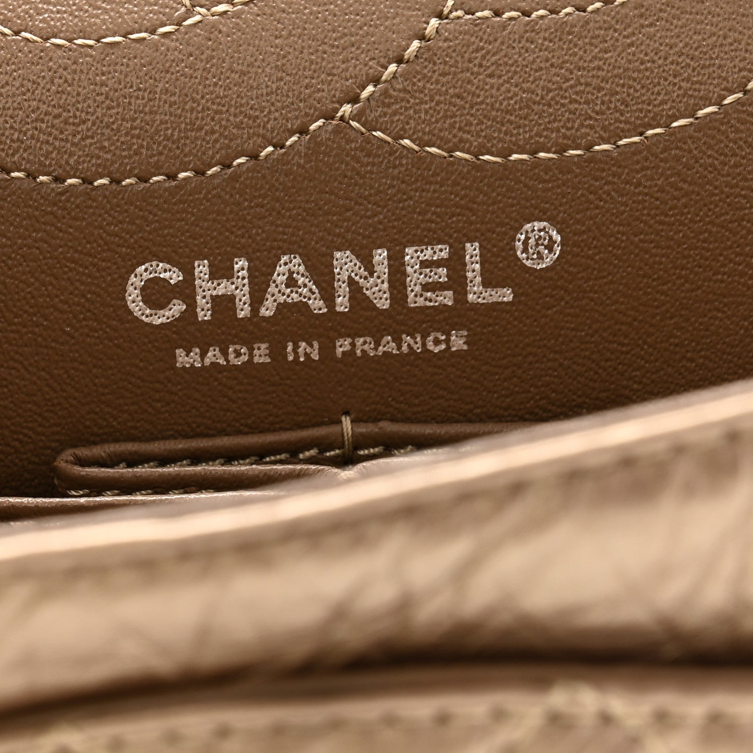Chanel Metallic Aged Calfskin Quilted 2.55 Reissue 226 Flap Dark Gold 6 of 13