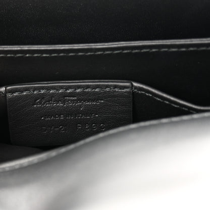 Salvatore Ferragamo Calfskin Thalia Flap Shoulder Bag Black 7 of 11