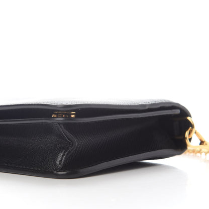 Prada Saffiano Metal Oro Mini Bag Black 8 of 8
