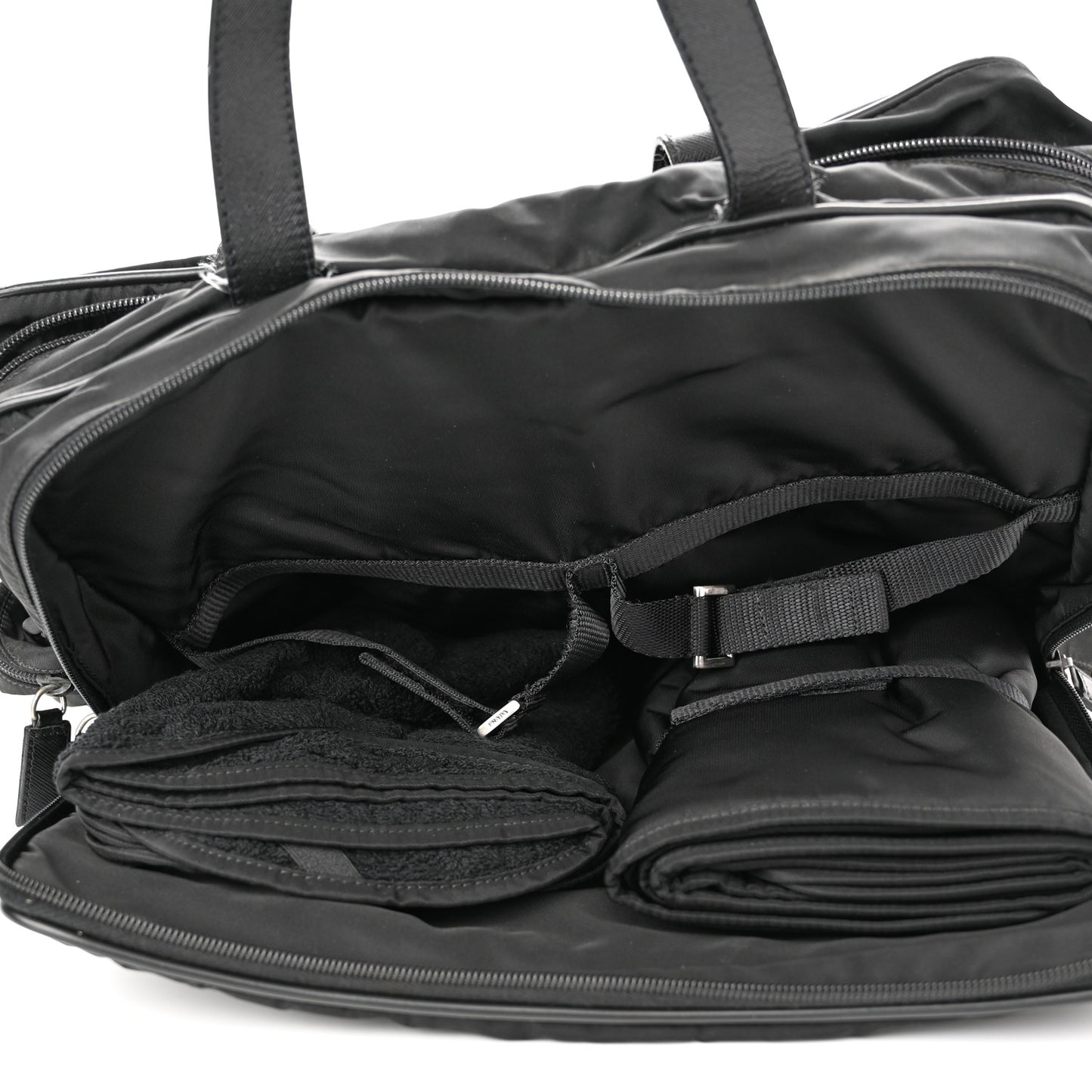 Tessuto Nylon Travel Briefcase Black