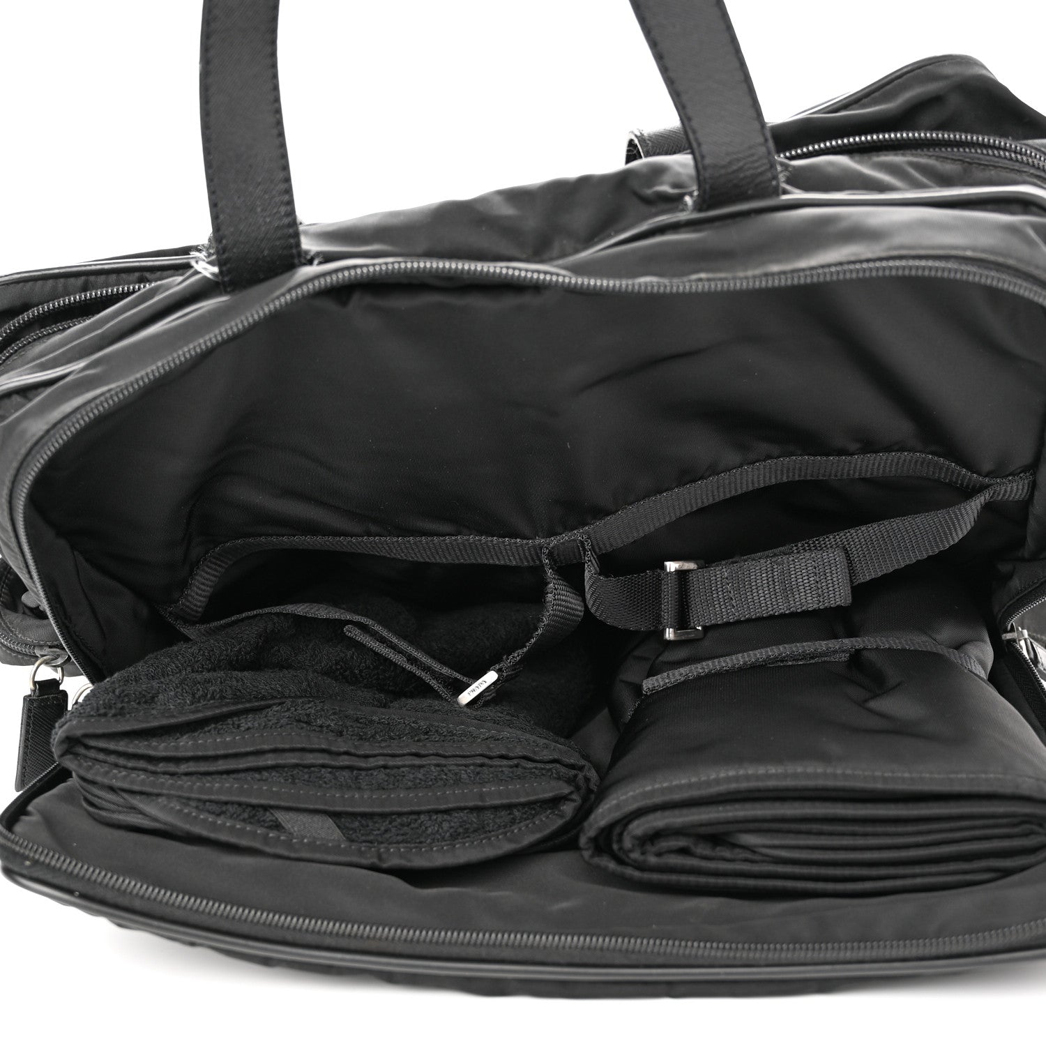 Prada Tessuto Nylon Travel Briefcase Black 6 of 18