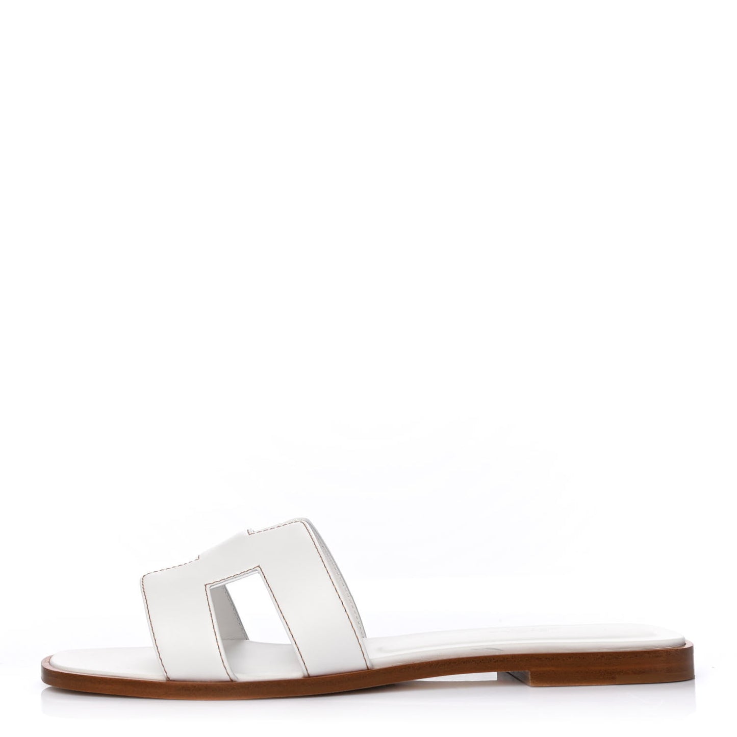 Box Calfskin Oran Sandals 39 White