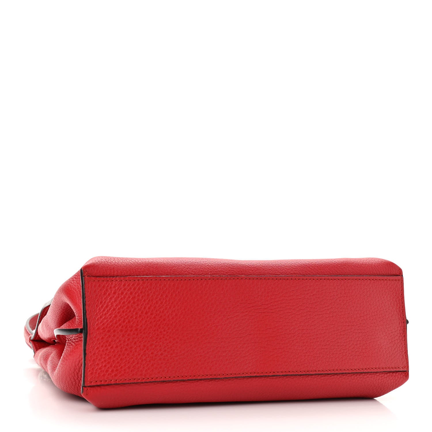 Gucci Cellarius Calfskin Small Bamboo Daily Top Handle Bag Hibiscus Red 4 of 10