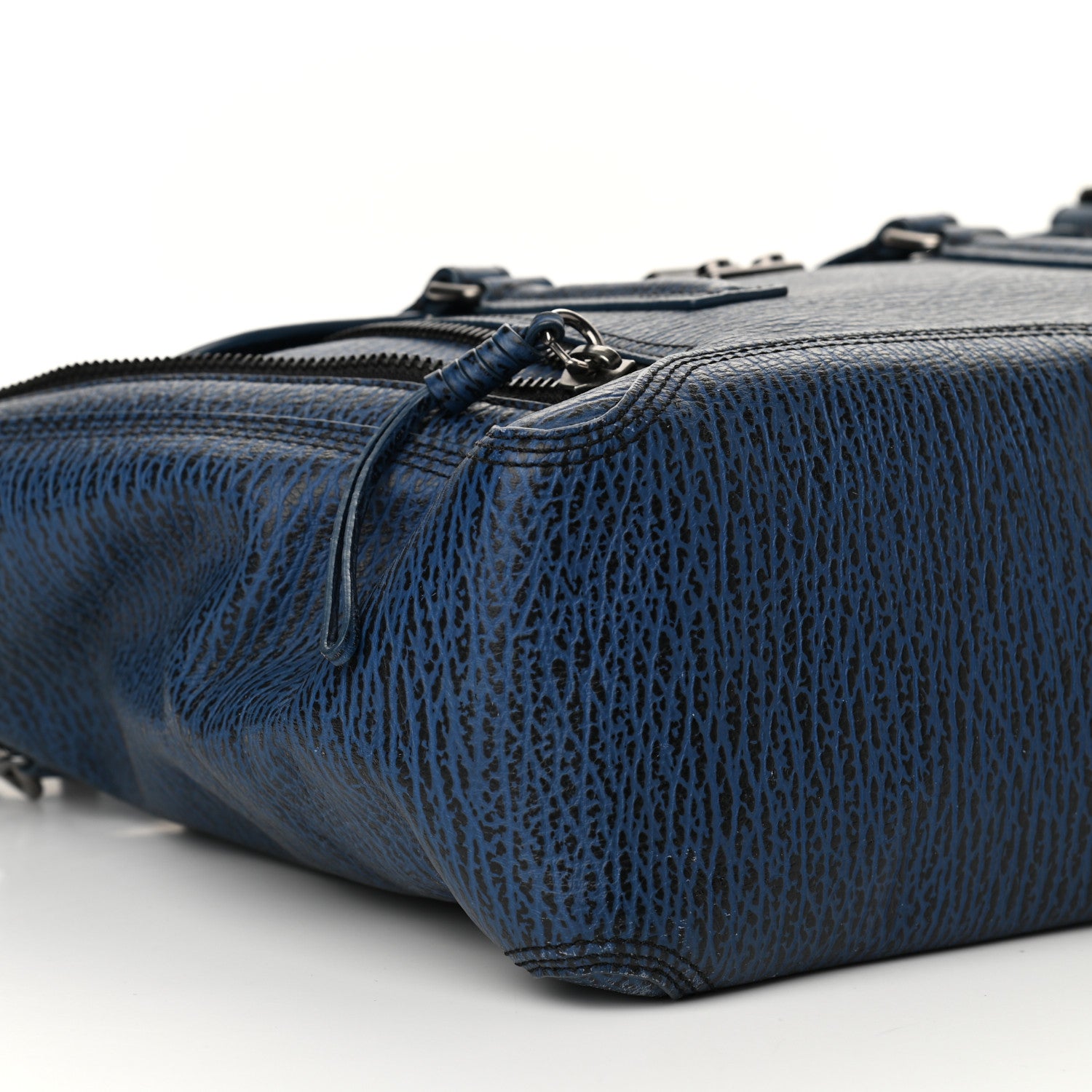 3.1 Phillip Lim Textured Calfskin Large Pashli Satchel Ink 8 of 11