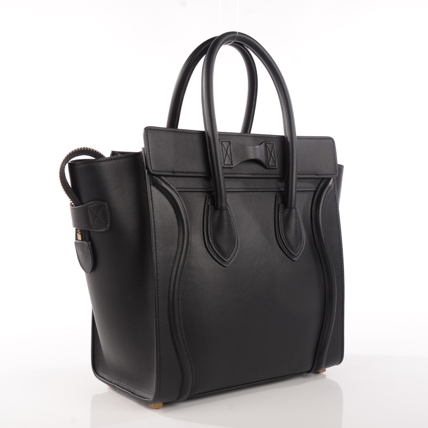 Celine Smooth Calfskin Micro Luggage Black 3 of 8