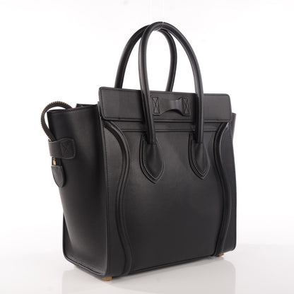 Celine Smooth Calfskin Micro Luggage Black 3 of 8