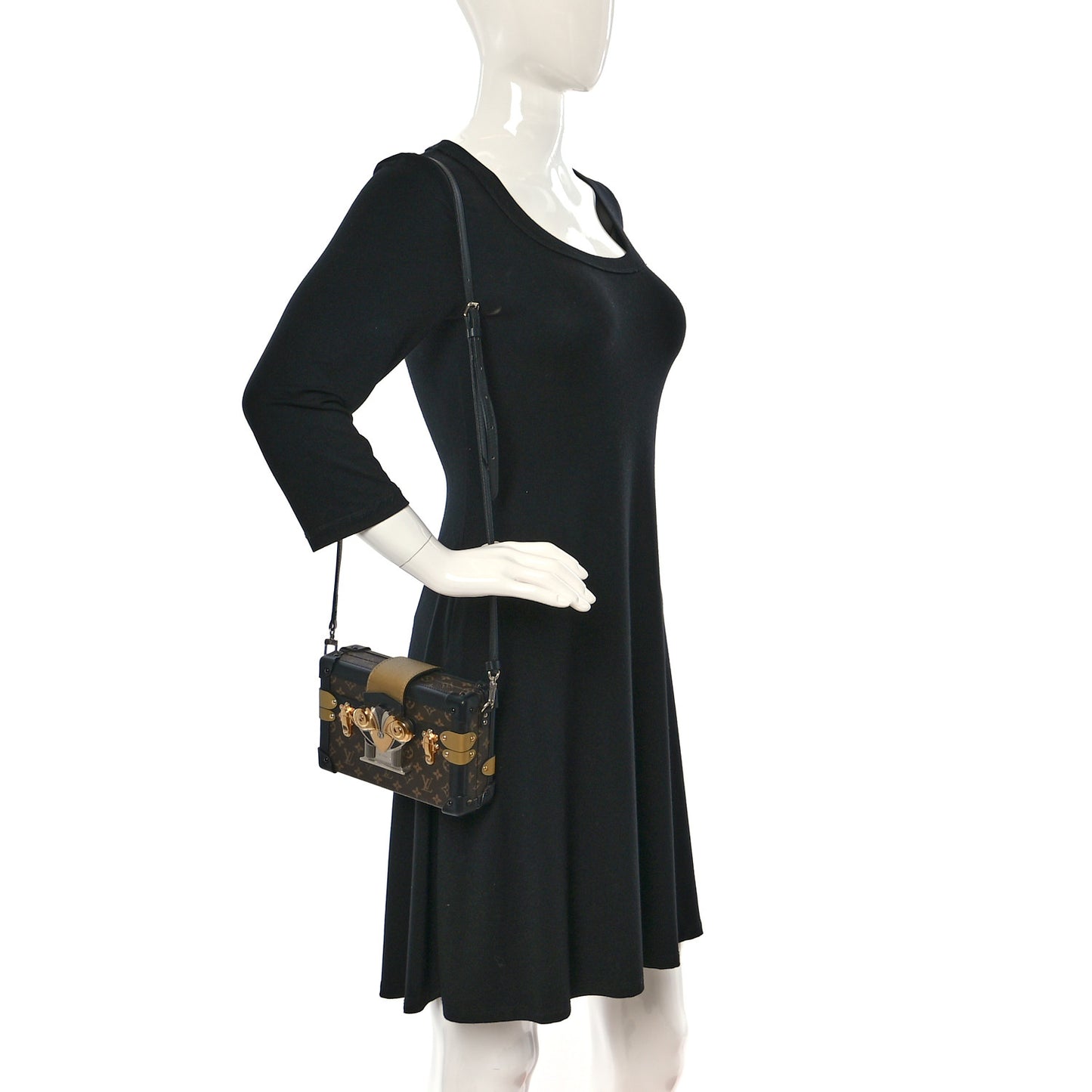 Monogram Column Petite Malle Black