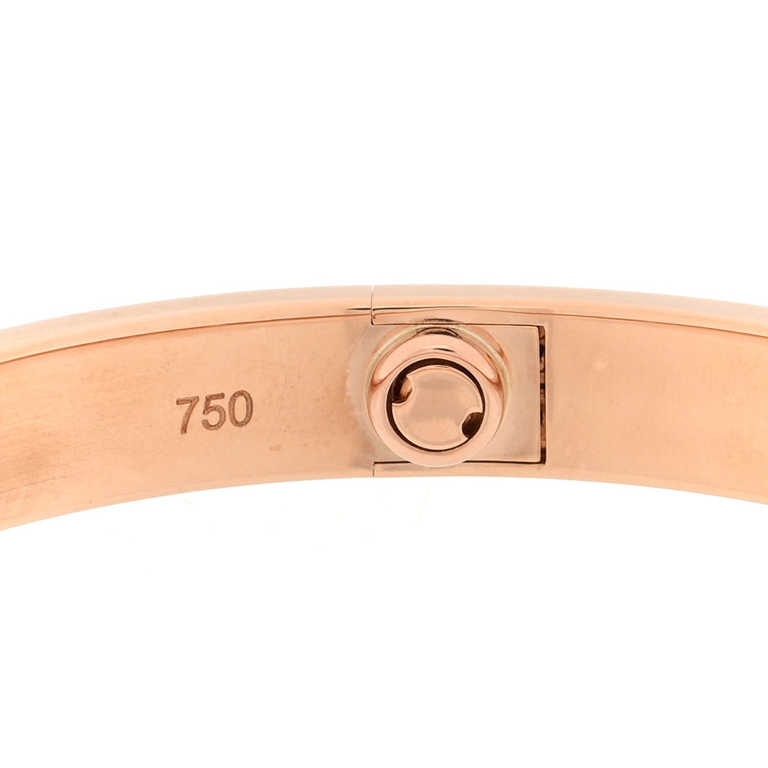 Cartier 18K Pink Gold 4 Diamond LOVE Bracelet 17 4 of 7