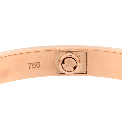 Cartier 18K Pink Gold 4 Diamond LOVE Bracelet 17 4 of 7