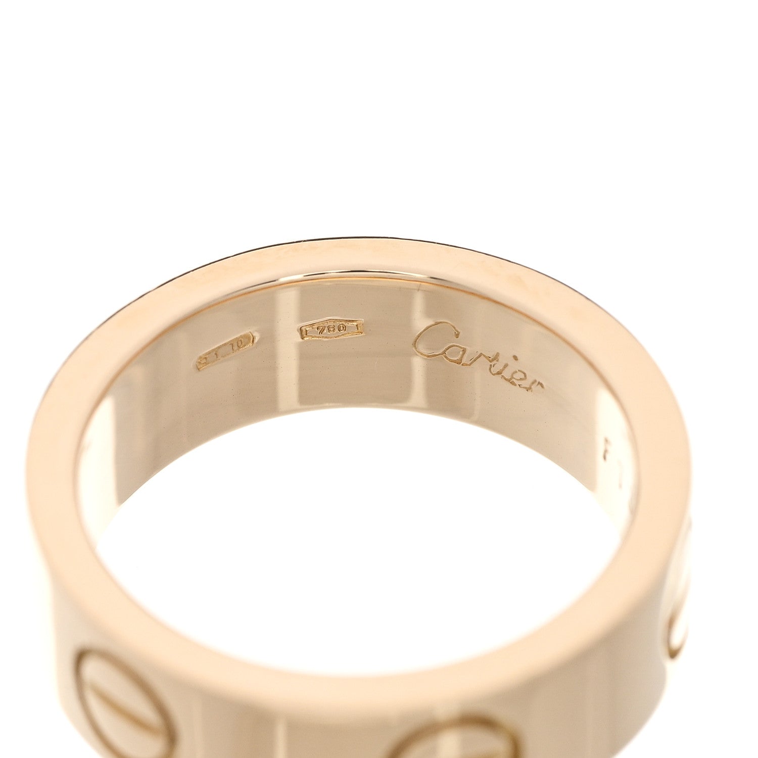 Cartier 18K Yellow Gold 5.5mm LOVE Ring 47 4 4 of 5