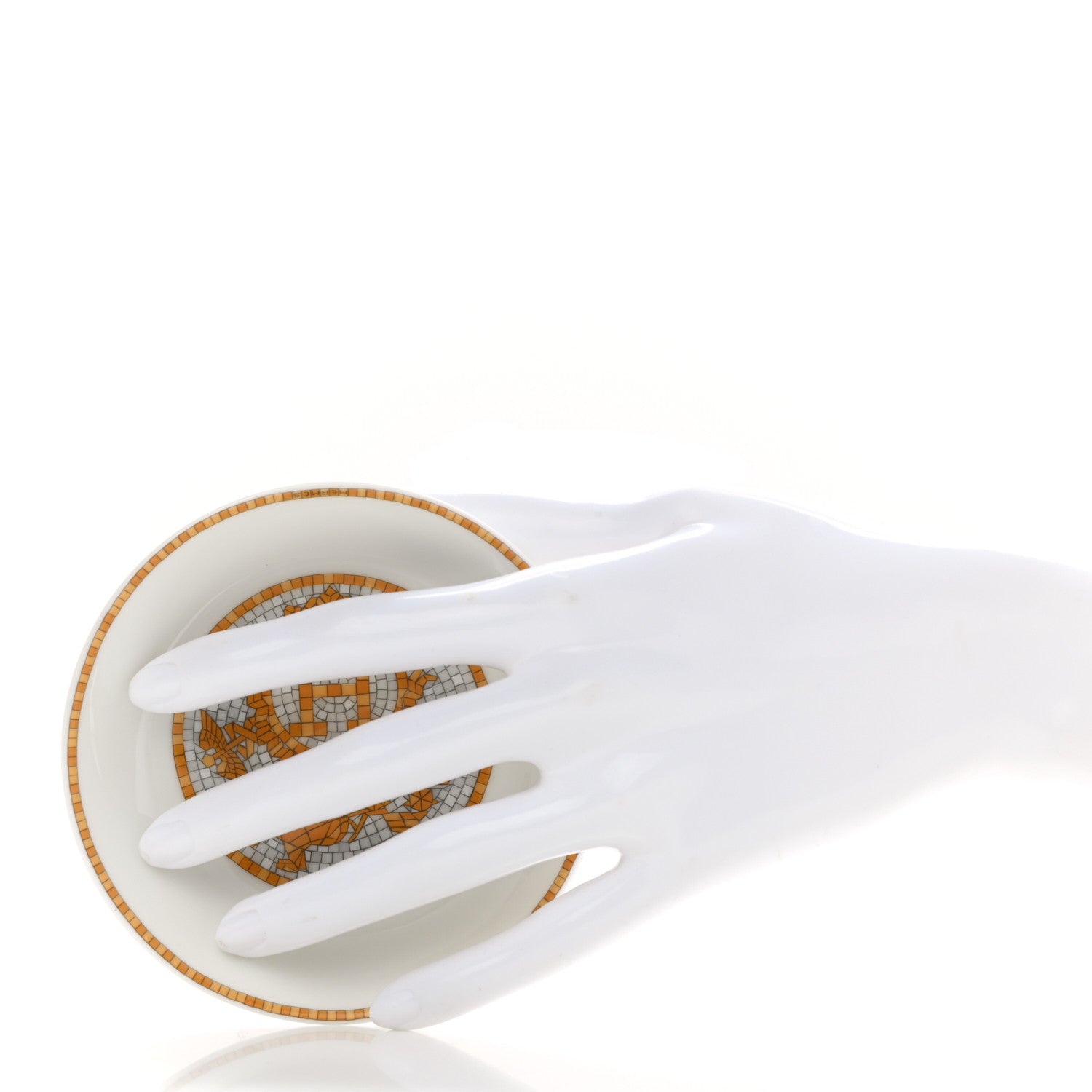 Hermes Porcelain Mosaique au 24 Soy Dish 2 of 6