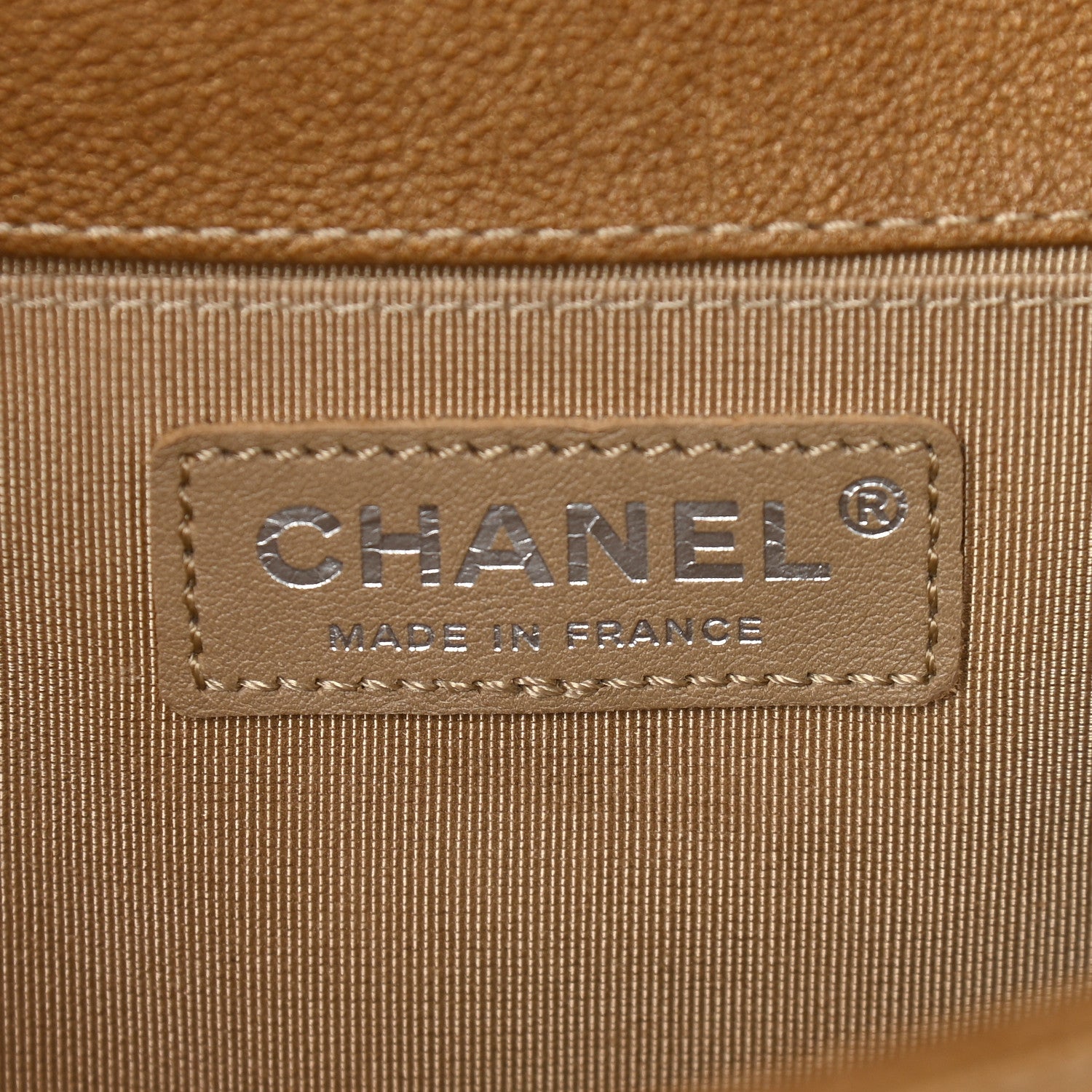 Chanel Caviar Quilted Medium Boy Flap Dark Beige 6 of 9