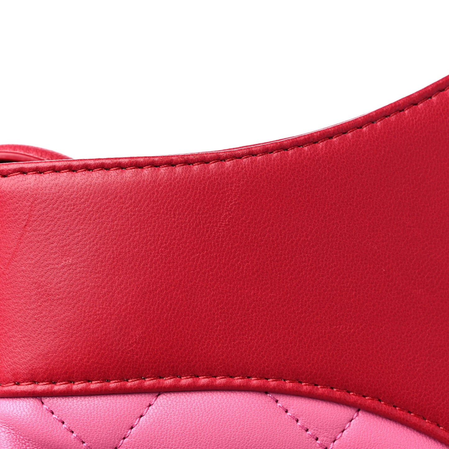 Lambskin Quilted Large 31 Shopping Bag Pink Light Red