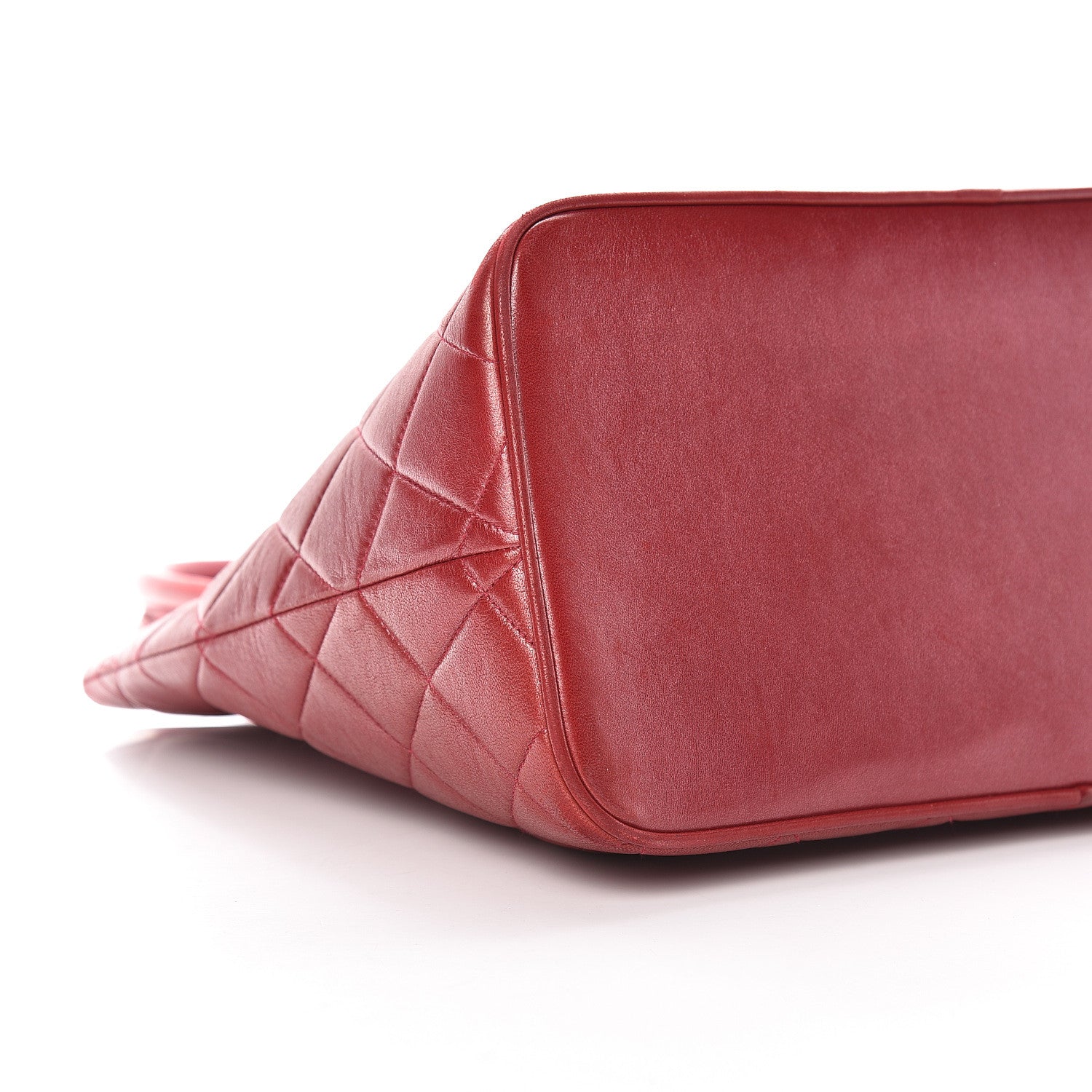 Chanel Lambskin Quilted Medallion Tote Red 8 of 20