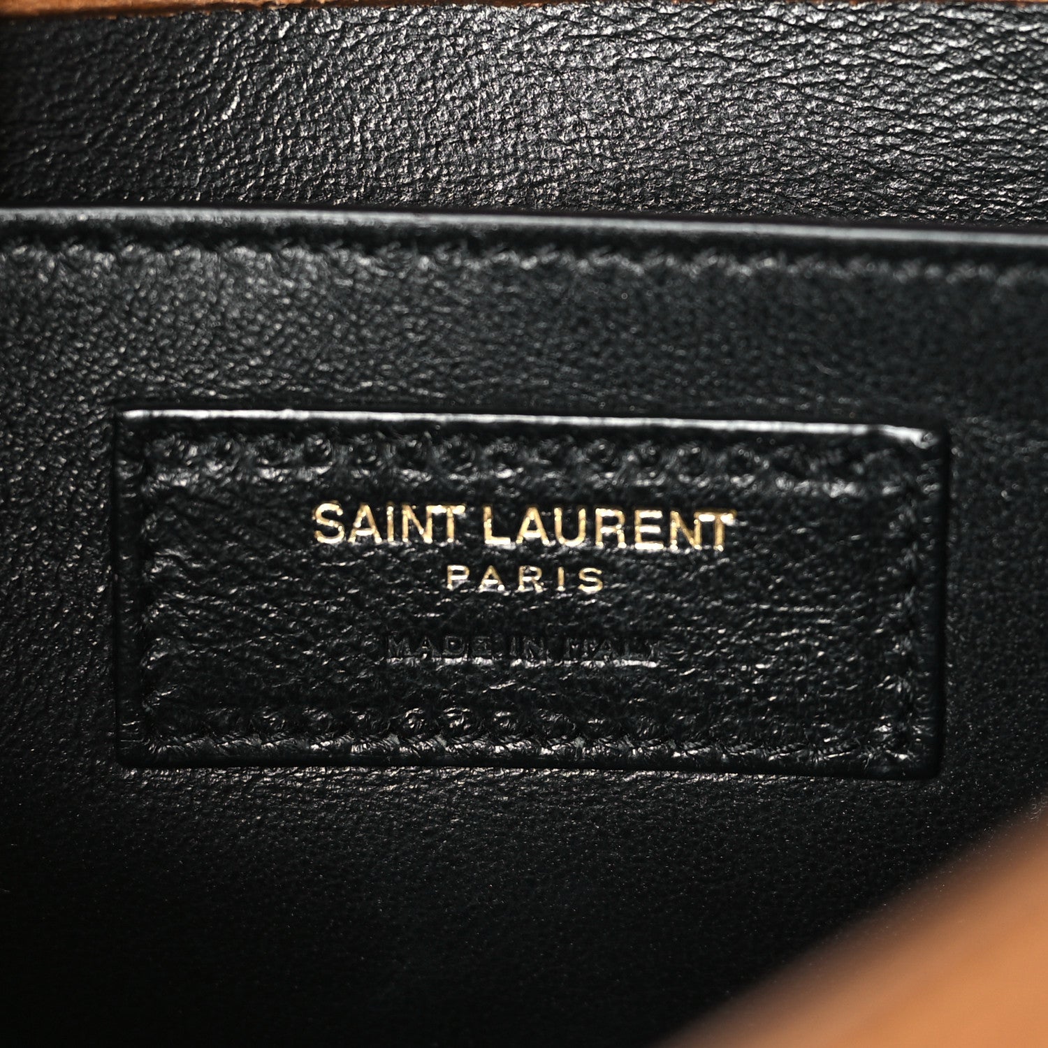 Saint Laurent Suede Monogram Small Spontini Saddle Bag Brown 6 of 8