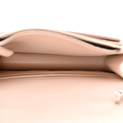 Saint Laurent Calfskin Monogram Sunset Top Handle Chain Wallet Light Pink 5 of 9