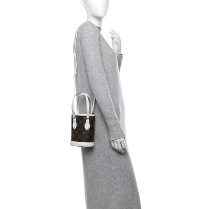 Louis Vuitton Monogram LV Match Nano Bucket Bag White 2 of 12
